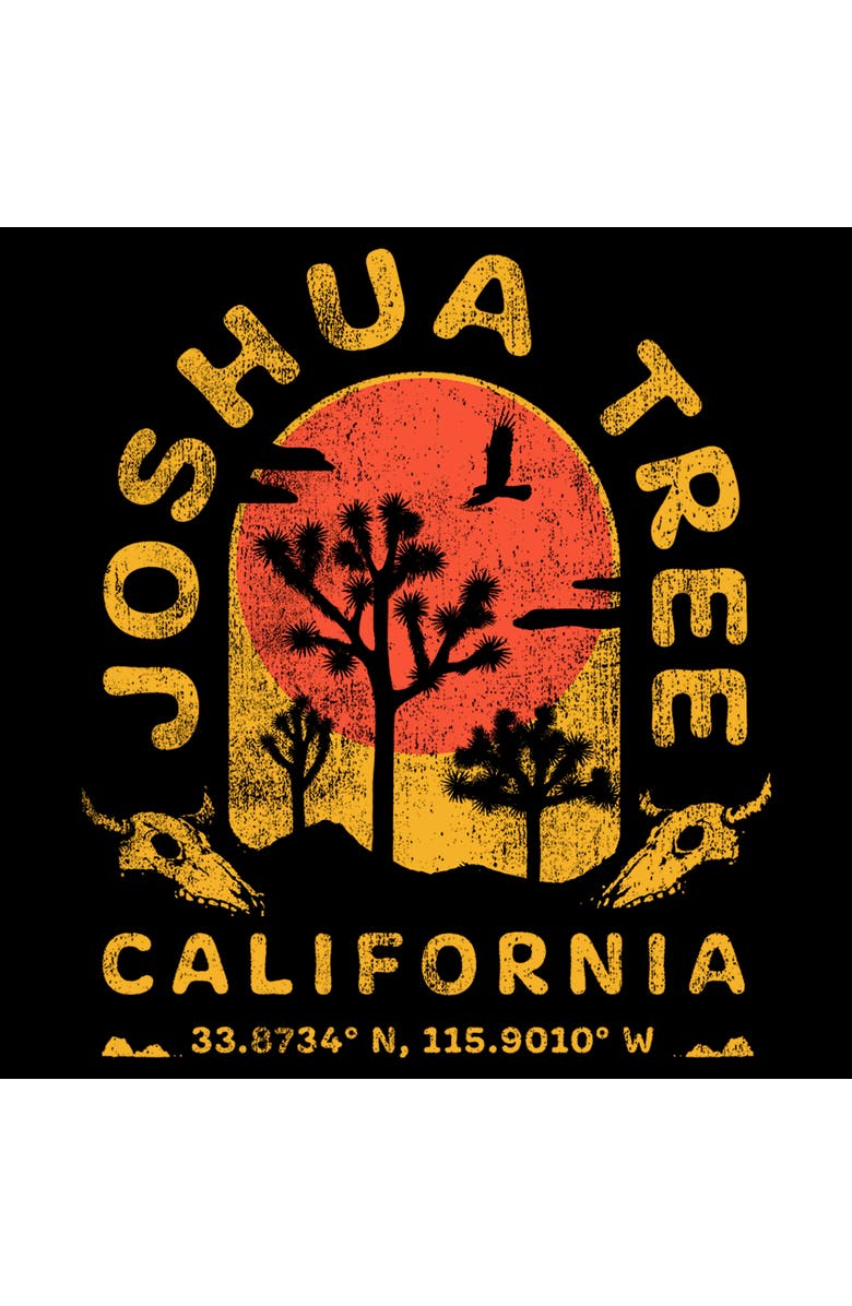 Lost Gods Men's Lost Gods Joshua Tree California Distressed  Graphic T-Shirt, Alternate, color, Black