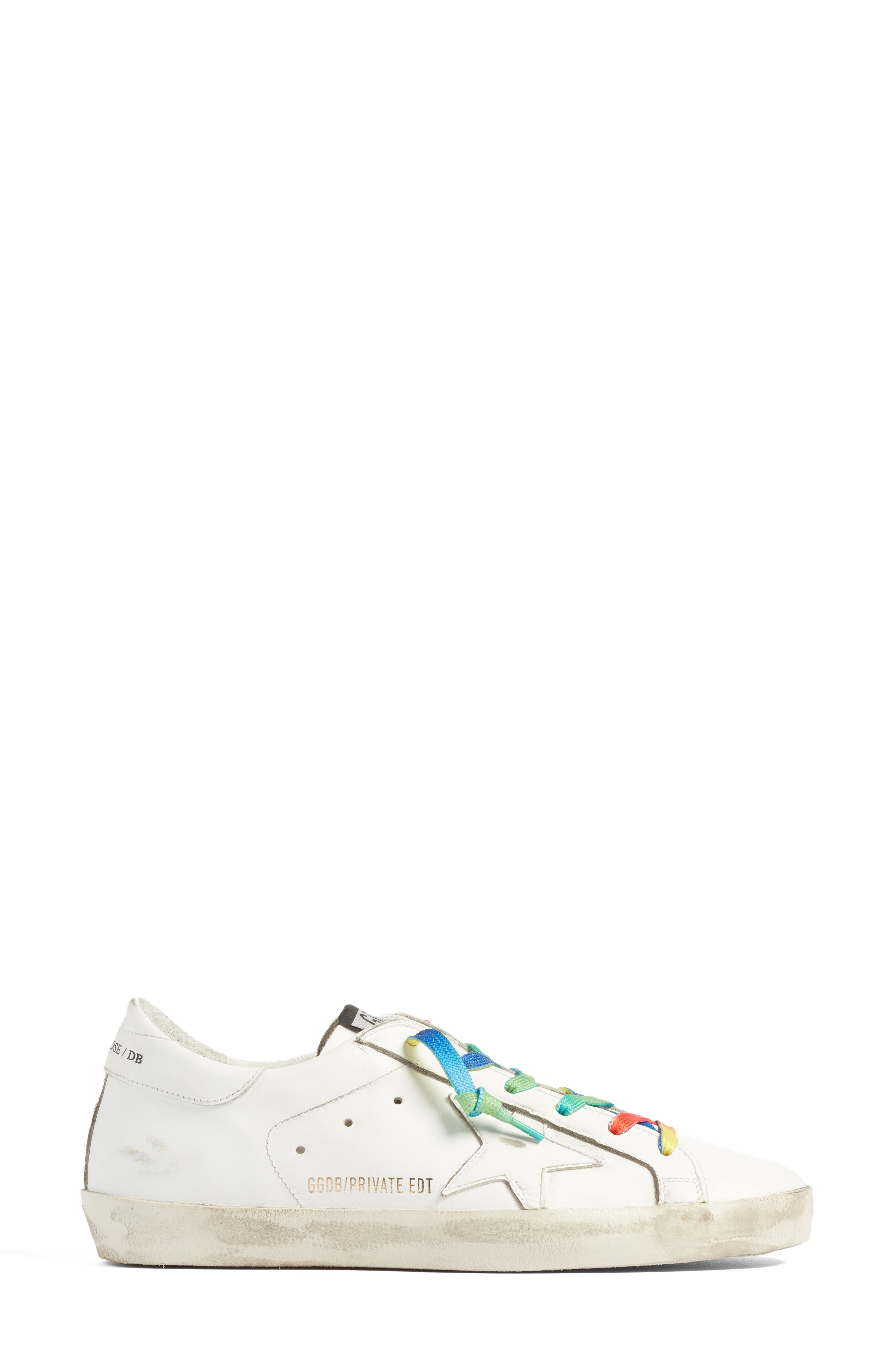 Golden Goose Superstar Rainbow Low-Top Sneaker, Alternate, color, 