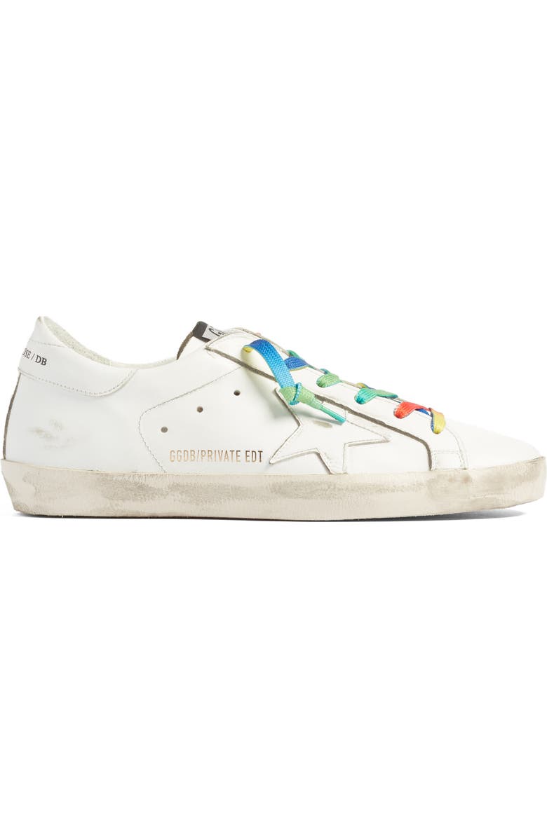 Golden Goose Superstar Rainbow Low-Top Sneaker, Alternate, color,