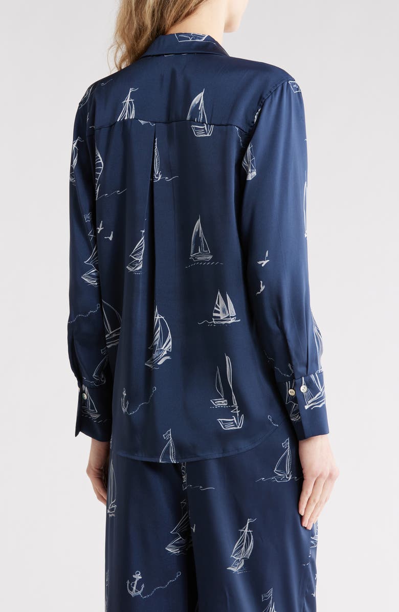 Rails Ledger Sailboat Button-Up Shirt, Alternate, color, Sailboats