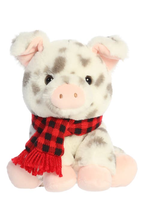 Kids' Frosty Farm Spotted Pig Stuffed Animal