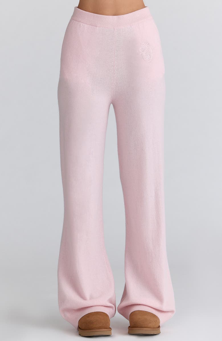 HOUSE OF CB Regina Wool & Cashmere Hoodie & Pants Travel Set, Alternate, color, Pink