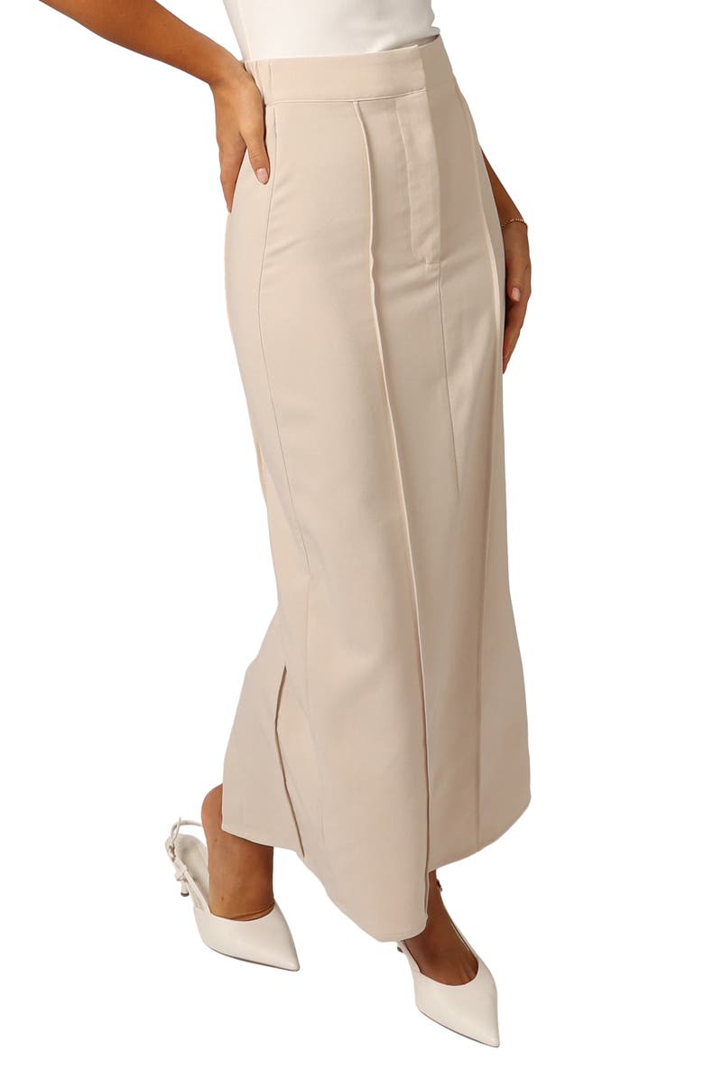 Petal & Pup Wynona Pintuck Maxi Skirt, Alternate, color, Beige