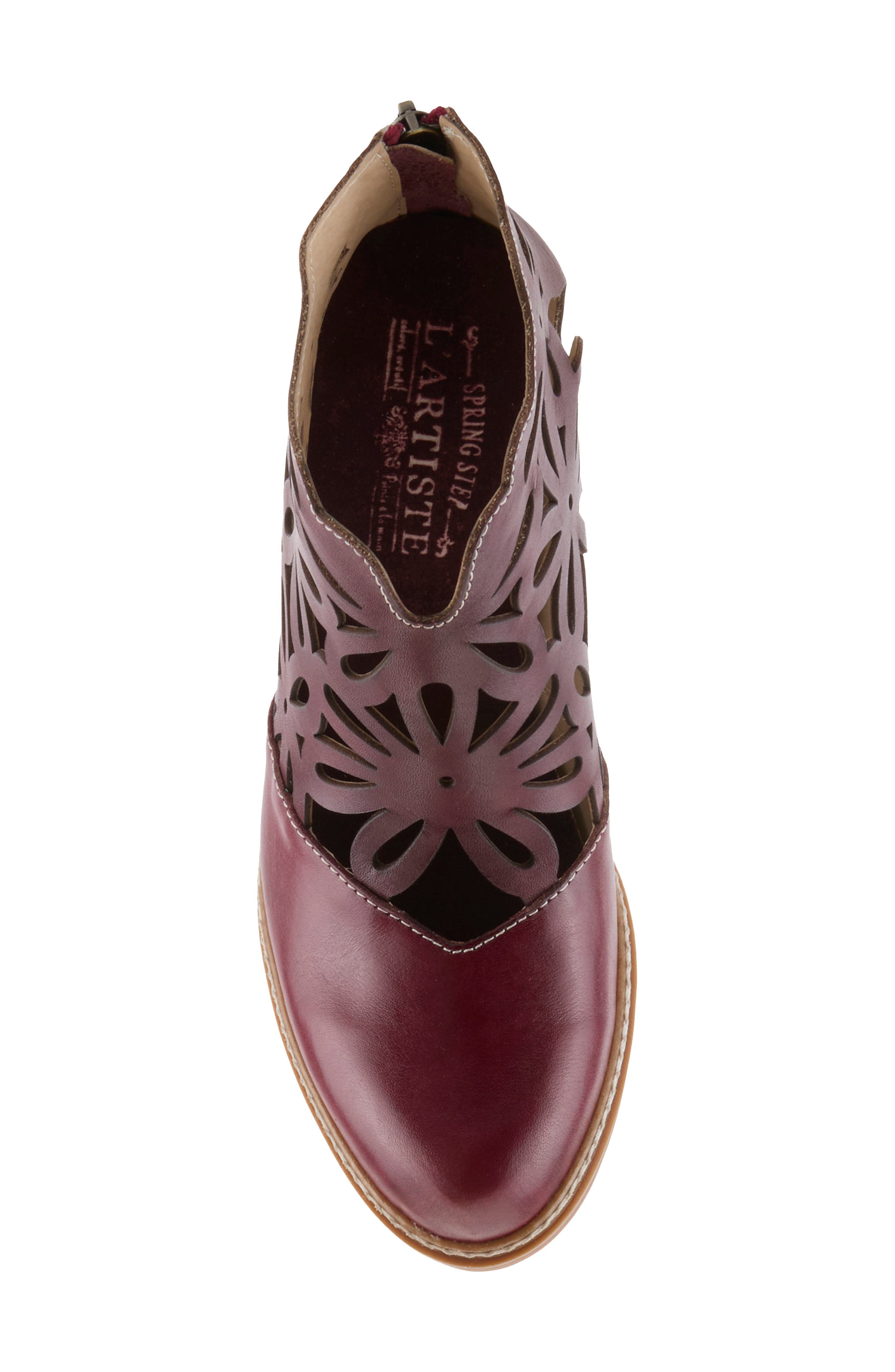 Feelin' Free Bootie, Alternate, color, BORDEAUX