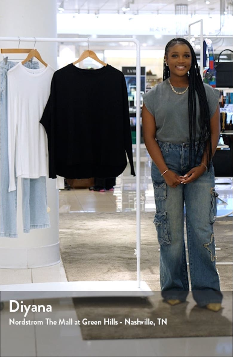 Anna Long Sleeve Capelet Sweatshirt, sales video thumbnail