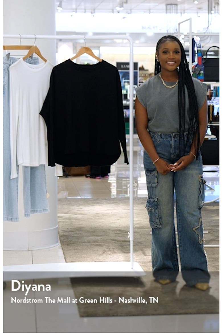 Anna Long Sleeve Capelet Sweatshirt video