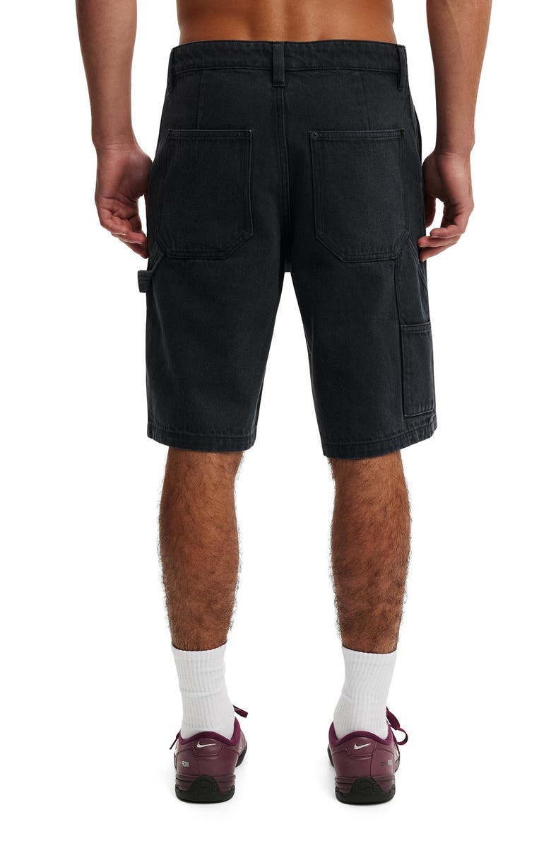 Cotton On Men's Baggy Worker Short, Alternate, color, Washed Black