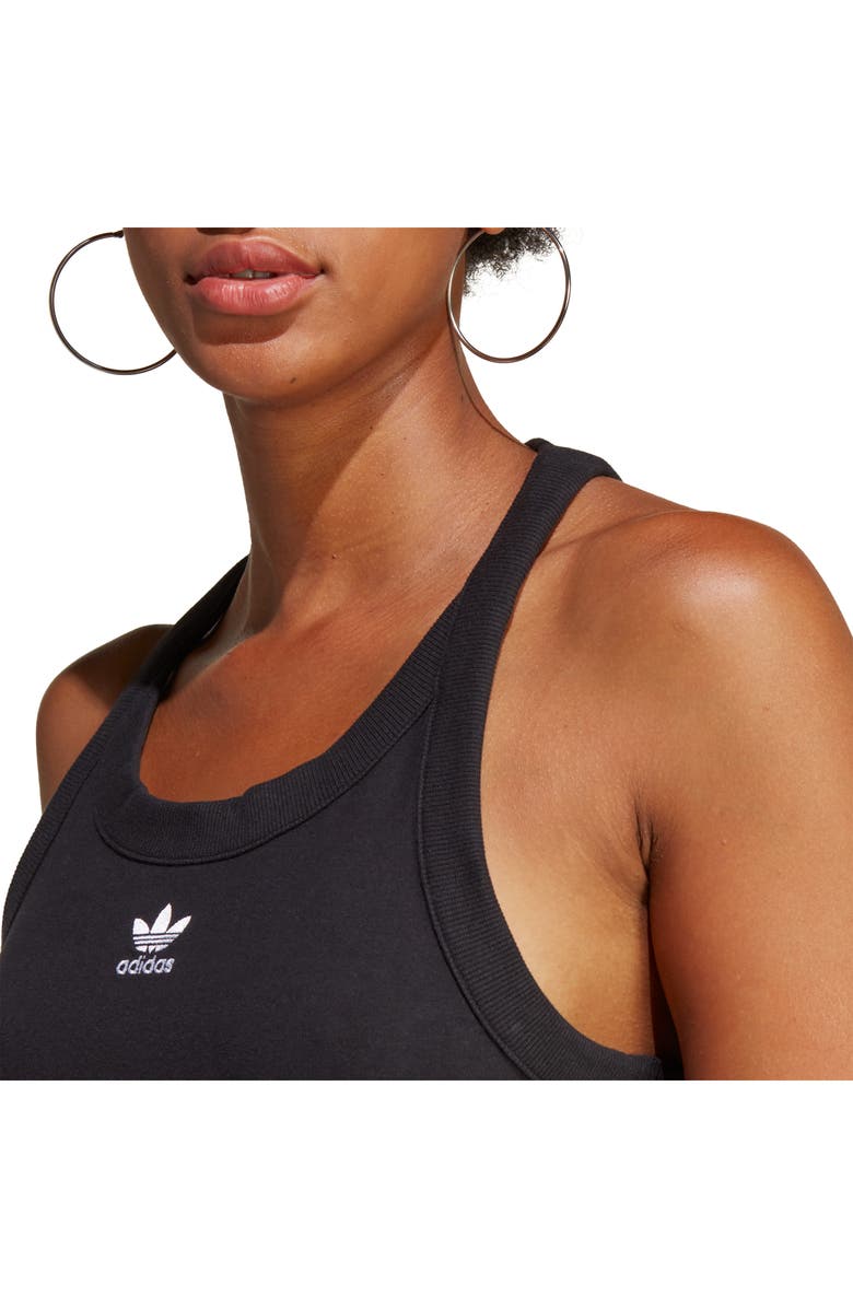 adidas Originals Longline Stretch Cotton Tank Dress, Alternate, color,