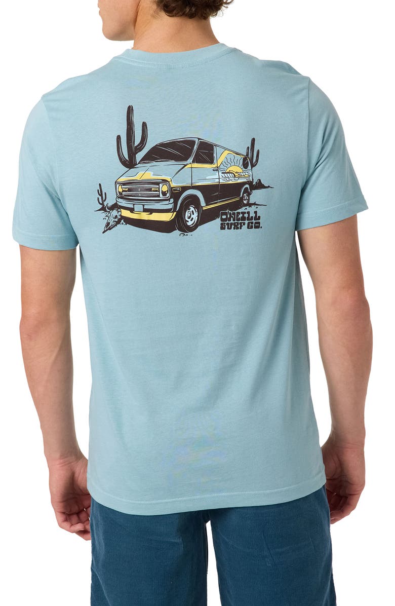 O'Neill De La Cruzer Classic Cotton Graphic T-Shirt, Alternate, color, Stone Blue