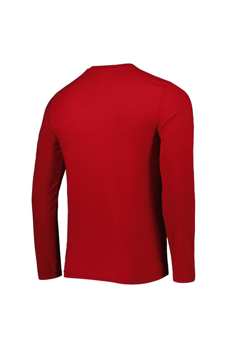 New Era Men's New Era Red Tampa Bay Buccaneers Combine Authentic Home Stadium Long Sleeve T-Shirt, Alternate, color, 