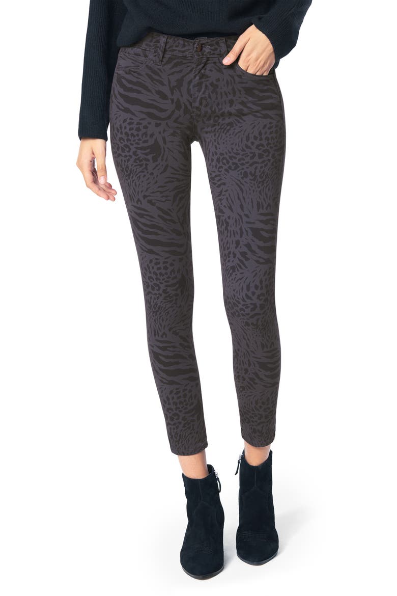The Icon Animal Print Ankle Skinny Jeans, Main, color, EYESHADOW - SAUVAG