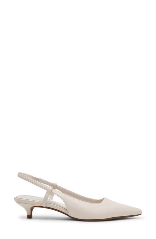 Anne Klein Shorty Slingback Pump In White