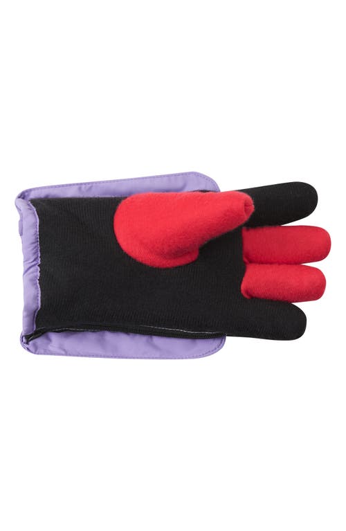 Andy & Evan Kids' Zip Gloves In Purple