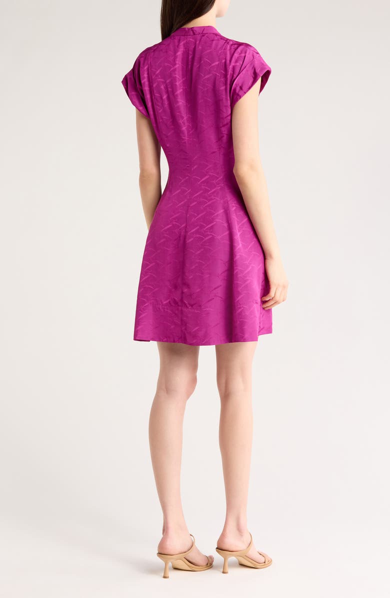 Derek Lam 10 Crosby Christina Short Sleeve Jacquard Minidress, Alternate, color, 