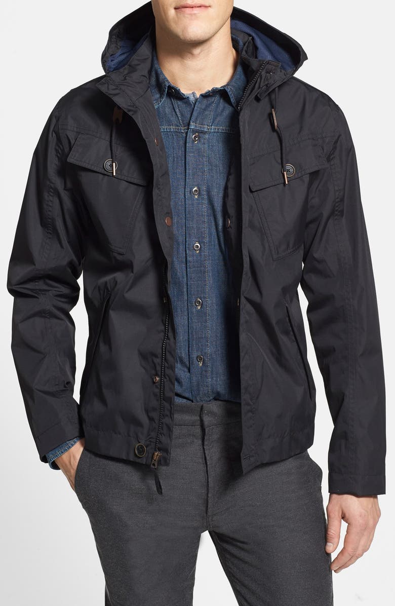 Timberland 'Mount Clay' Regular Fit Waterproof Cargo Bomber Jacket, Main, color, 