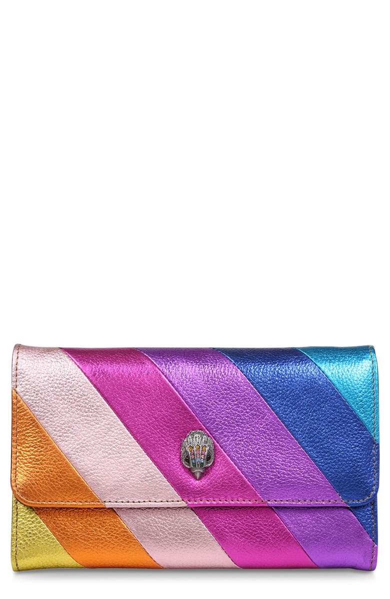 Kurt Geiger London Kensington Leather Wallet on a Chain, Main, color,