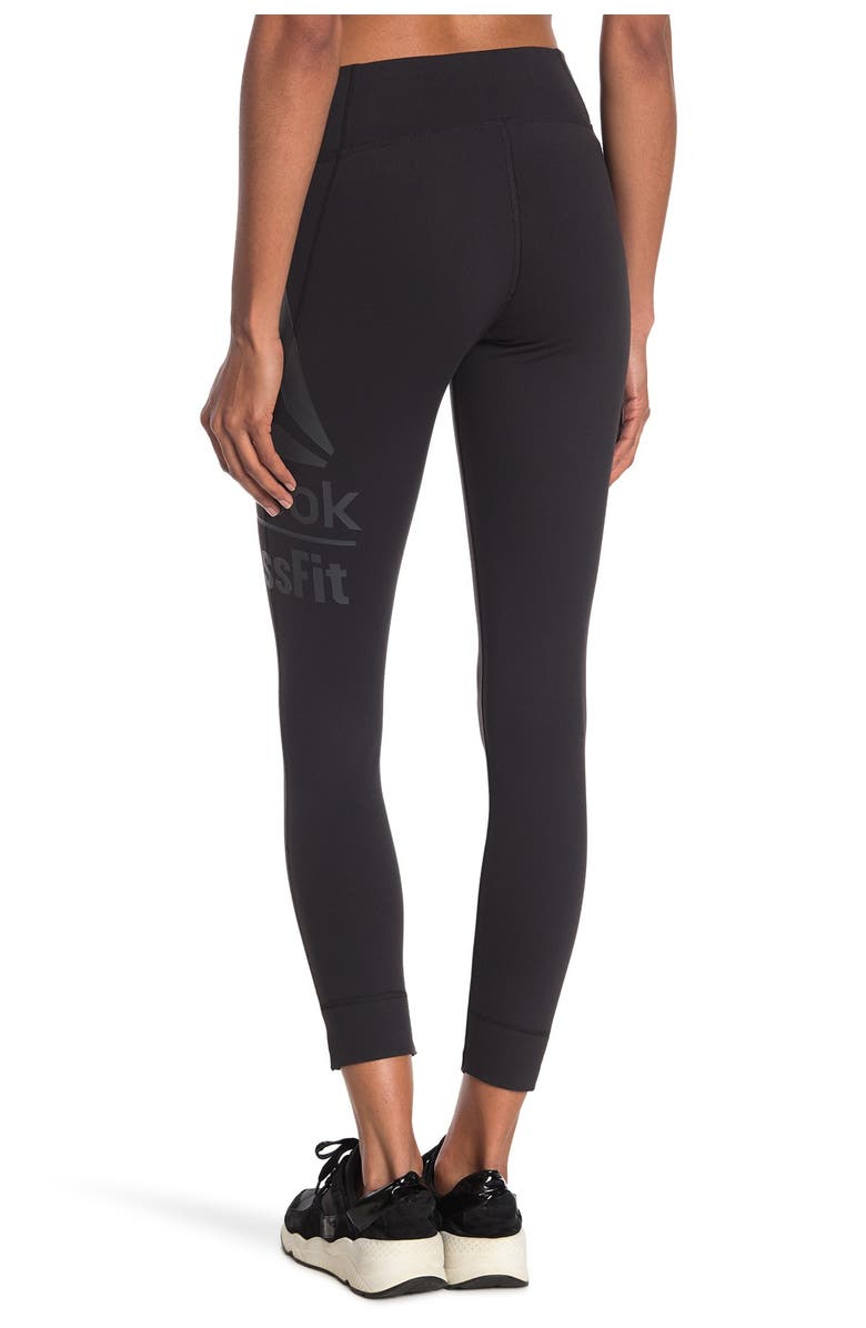 Reebok Lux Logo Leggings, Alternate, color,