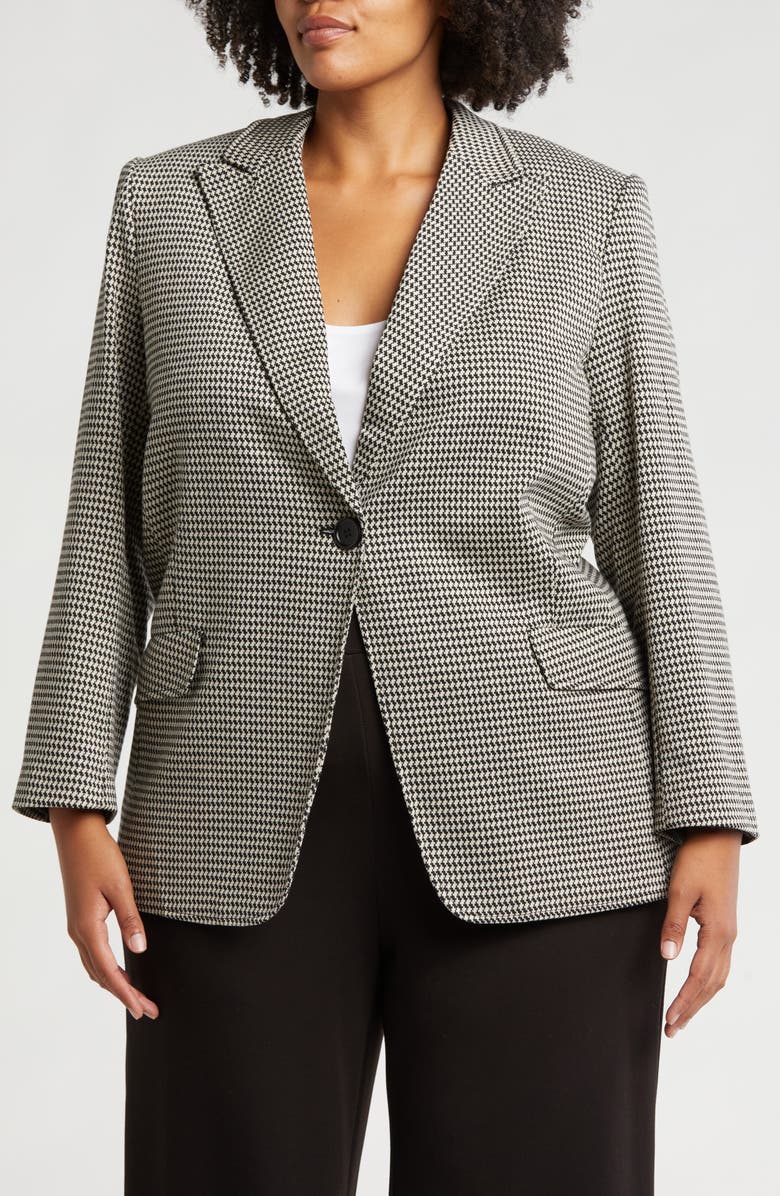 MAX STUDIO Boyfriend Plaid Blazer, Alternate, color, 