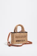 Bimba y Lola Raffia Mini Bag