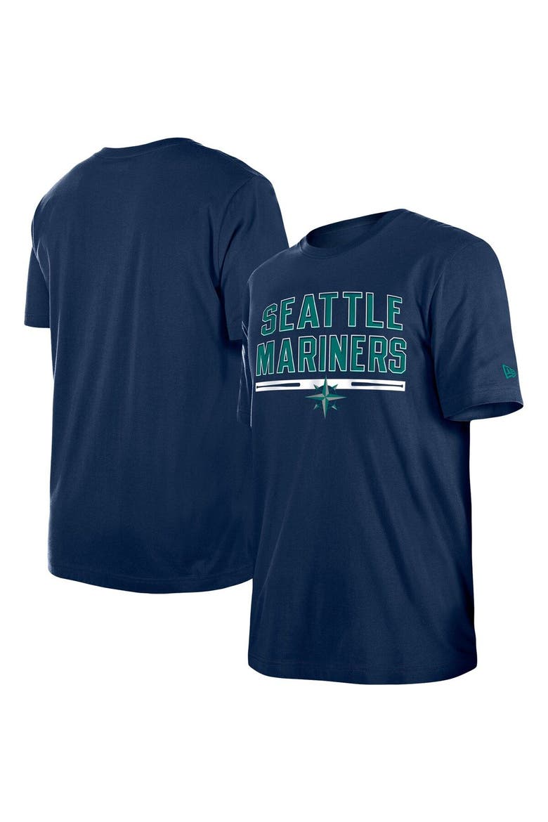 Men's New Era Navy Seattle Mariners Batting Practice T-Shirt, Main, color, Navy