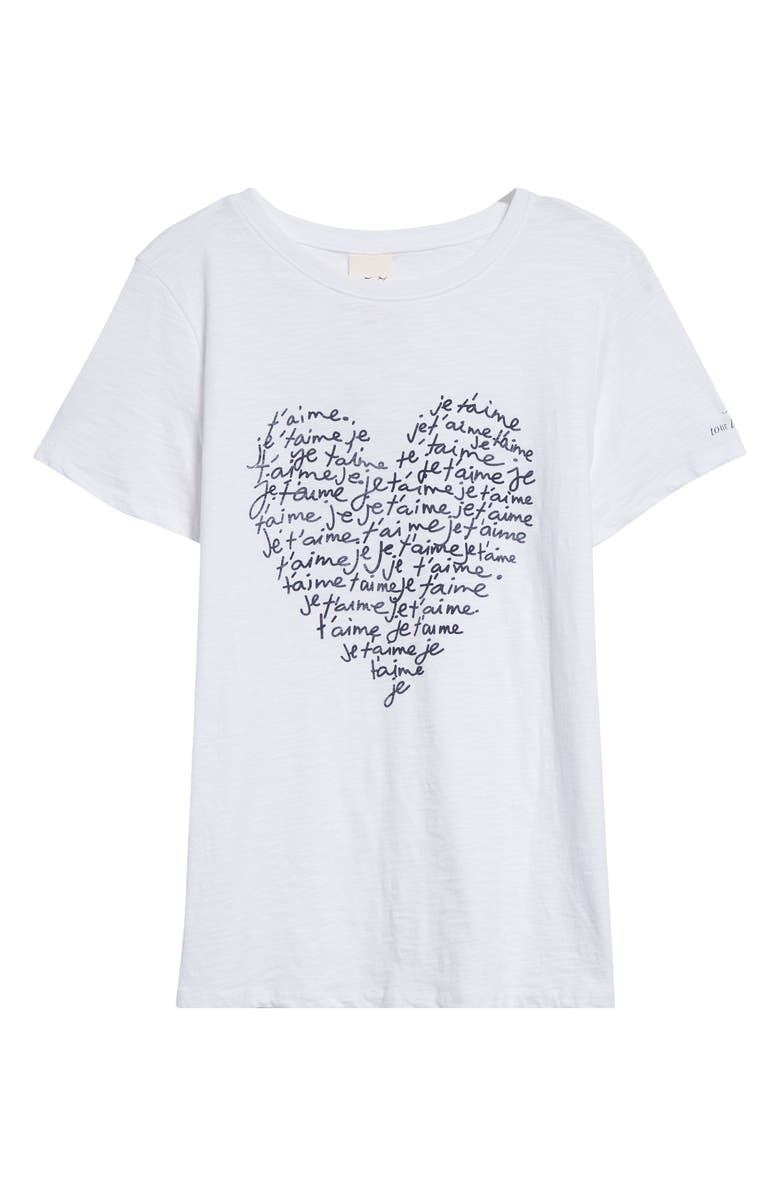 Cinq à Sept Je T'aime Graphic T-Shirt, Alternate, color,