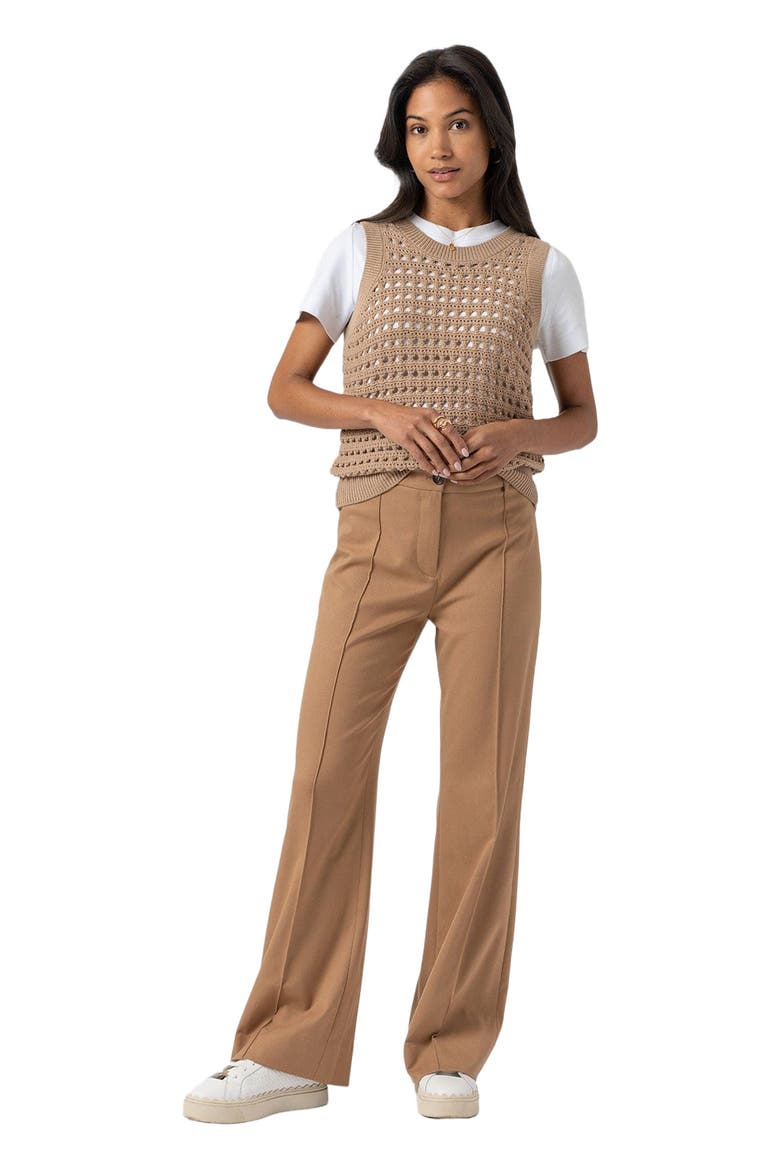 Cambridge Tailored Wide Leg Pant, Main, color, Brown