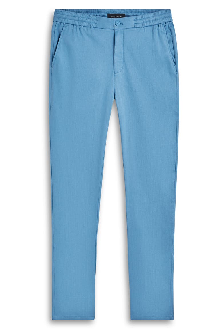 Stretch Cotton & Linen Pants, Alternate, color, AIR BLUE