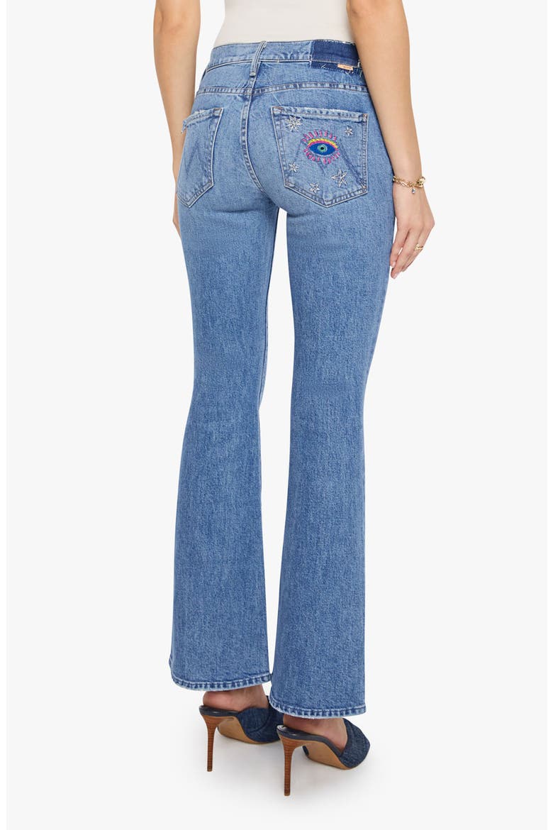 The Weekend High Waist Stretch Denim Bootcut Jeans, Alternate, color, EYE SEE YOU