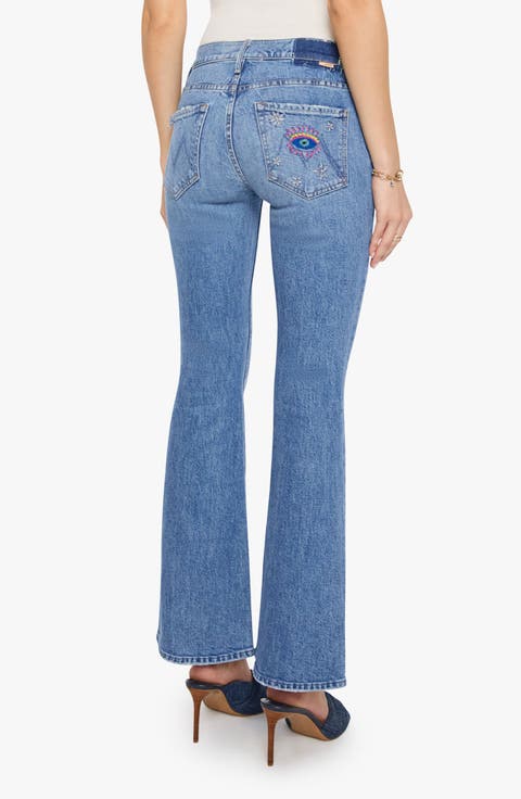 The Weekend High Waist Stretch Denim Bootcut Jeans