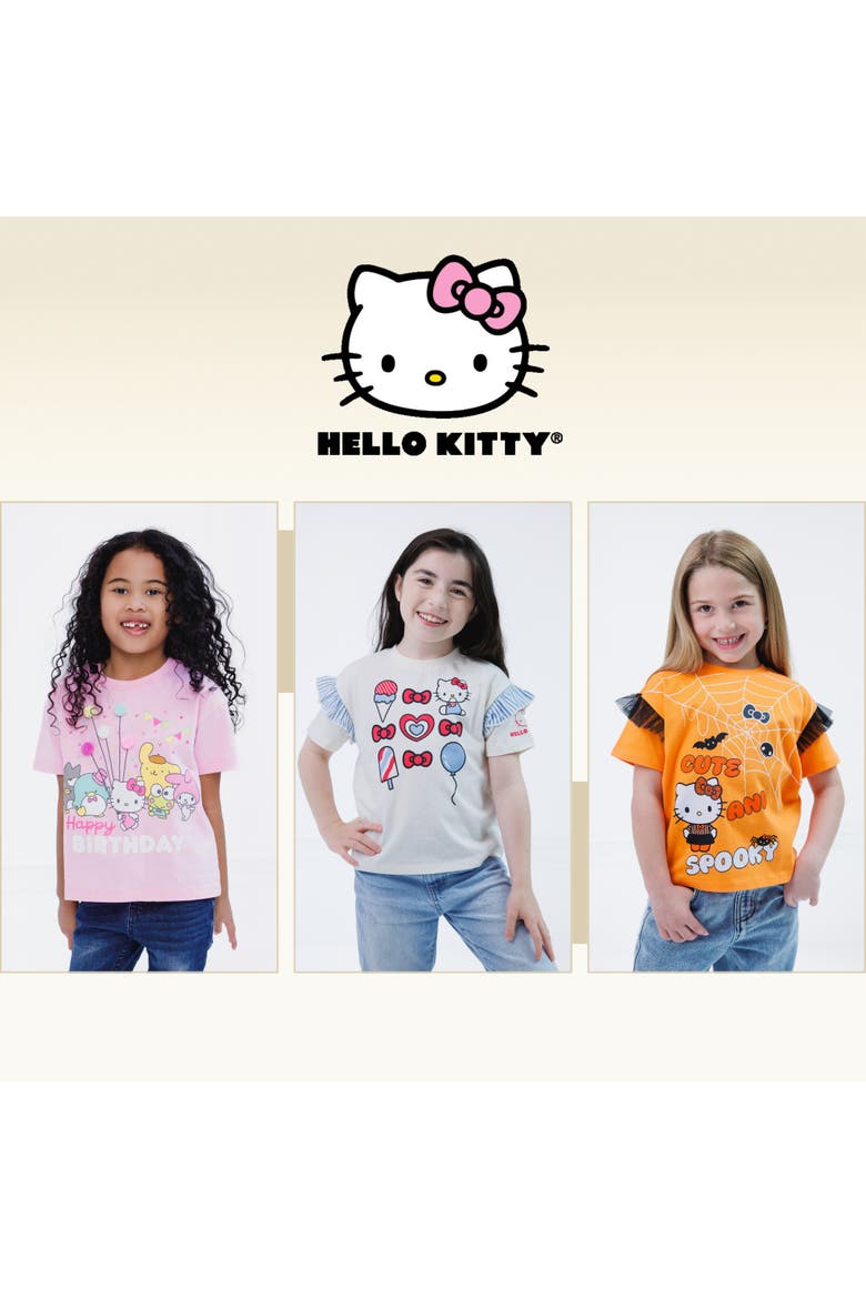 Short Sleeve T-Shirt, Alternate, color, Hello Kitty Orange
