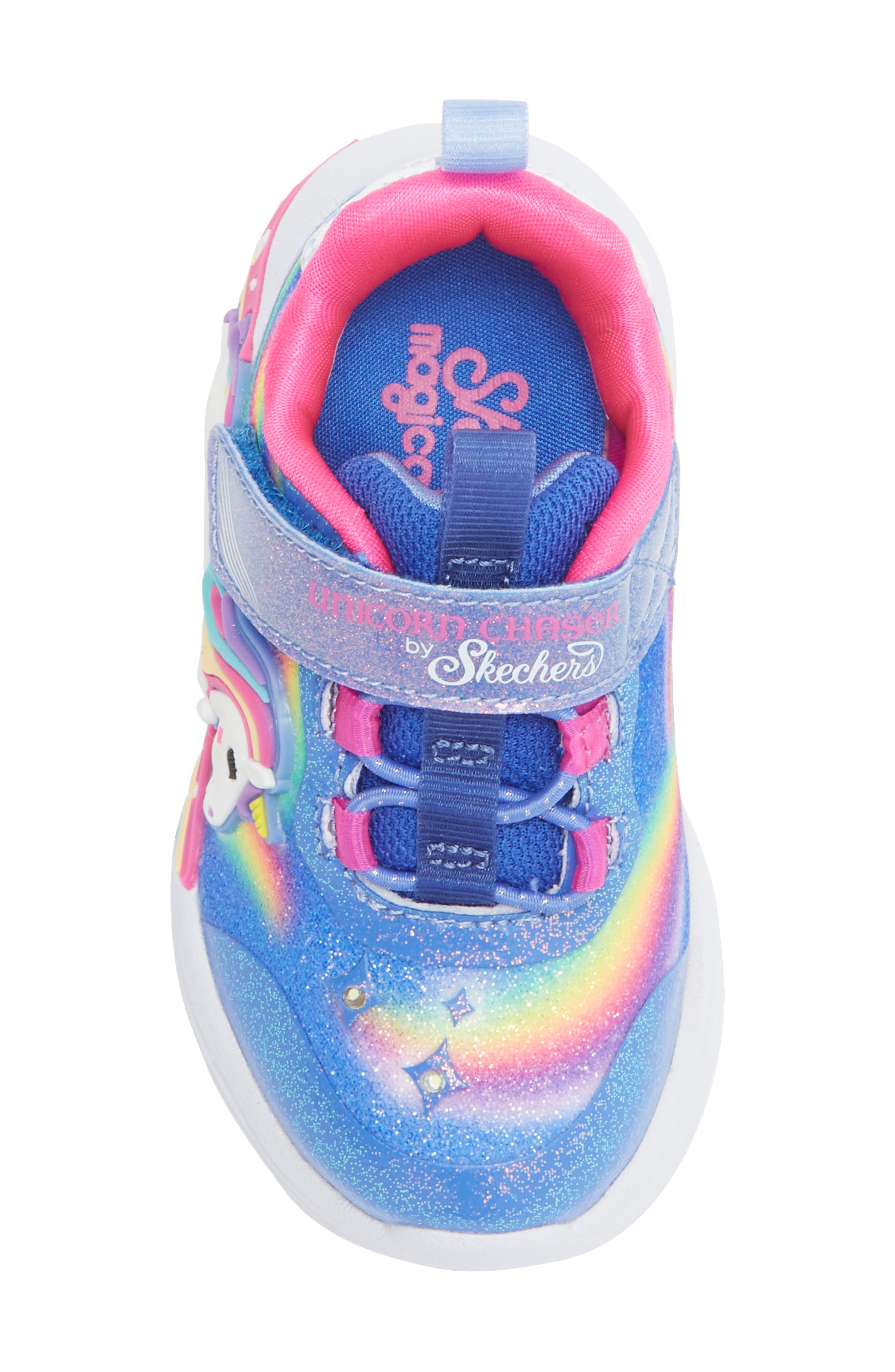 SKECHERS Kids
 Unicorn Chaser Sneaker, Alternate, color, Blue