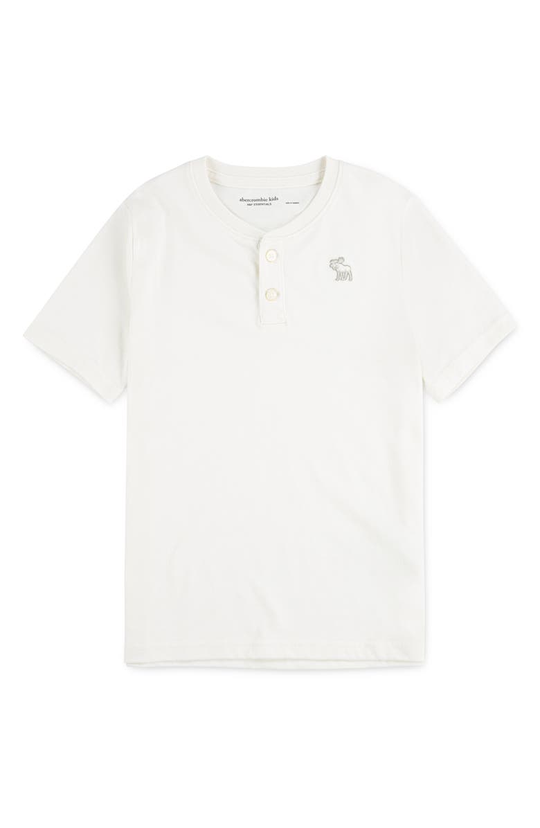 abercrombie kids Kids' Essential Cotton Blend Henley, Main, color, Jet Stream