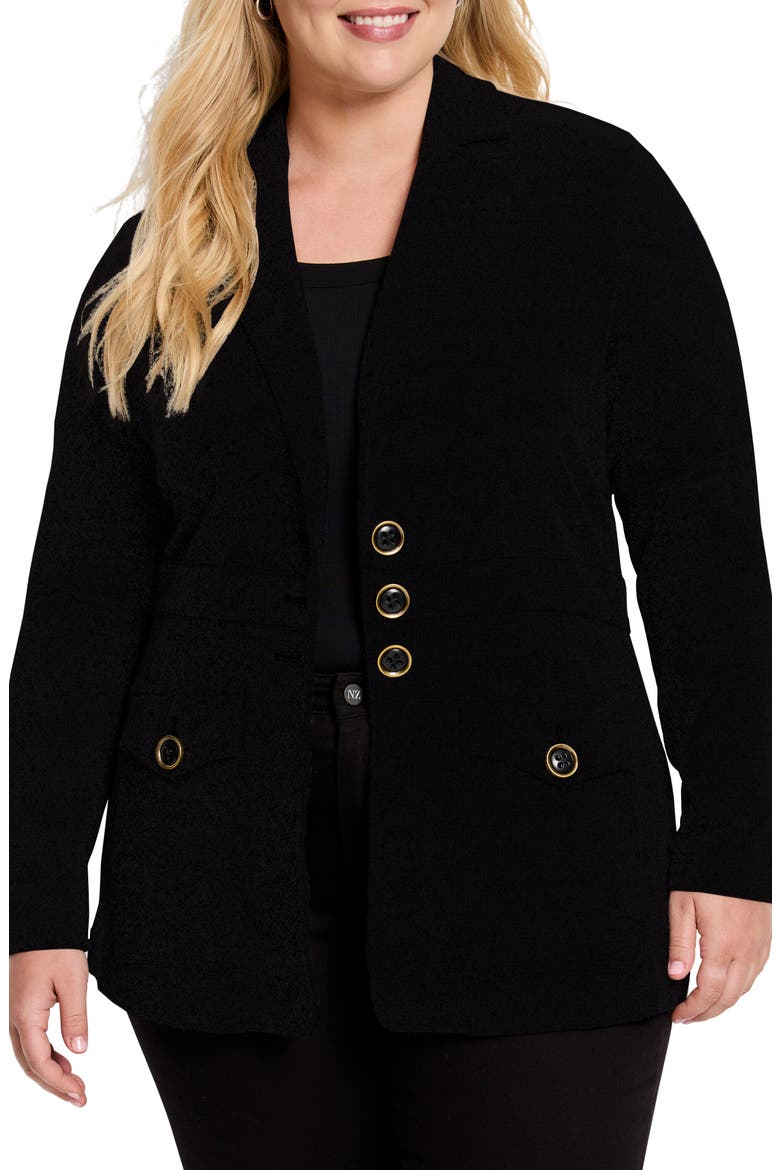 Editor Knit Blazer, Main, color, BLACK ONYX