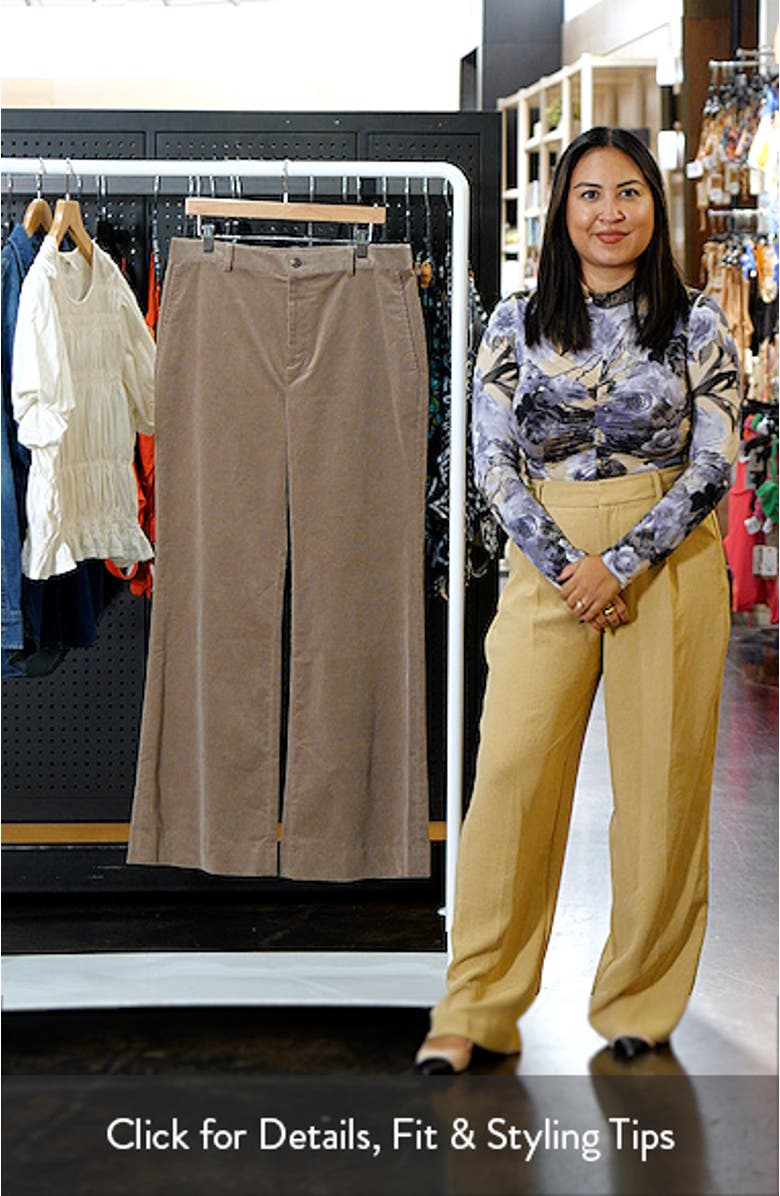 High Waist Flare Corduroy Pants, sales video thumbnail