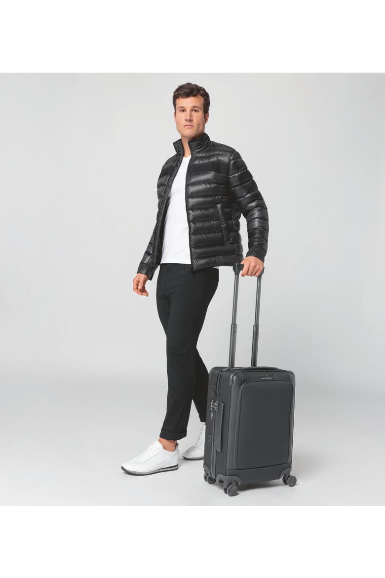 Roadster Nylon 21" Carry-on Spinner, Alternate, color, Black
