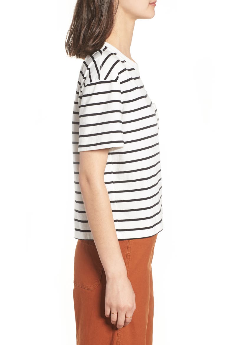 Stripe Easy Crop Tee, Alternate, color, BRIGHT IVORY