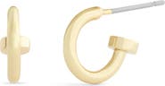 COACH Mini Core Huggie Hoop Earrings