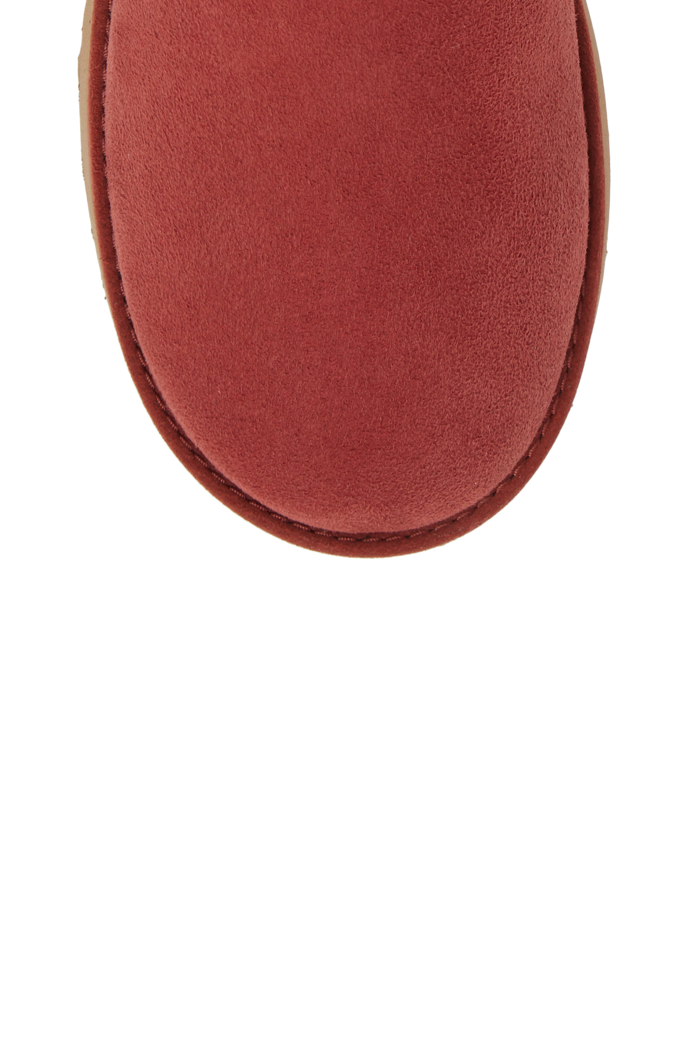 Classic Cuff Short Boot, Alternate, color, RED CLAY SUEDE