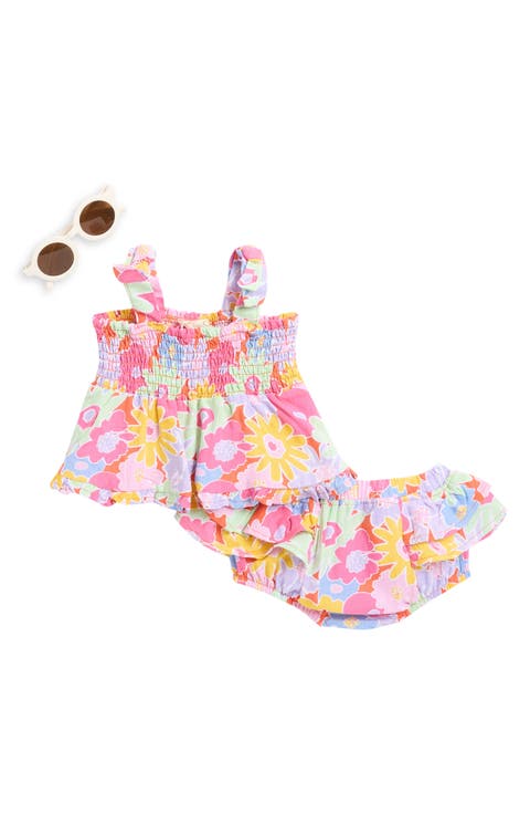 Smocked Tank, Bloomers & Sunglasses Set (Baby)