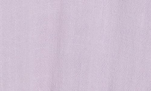 Renee C Tie Front Peplum Top In Lavender