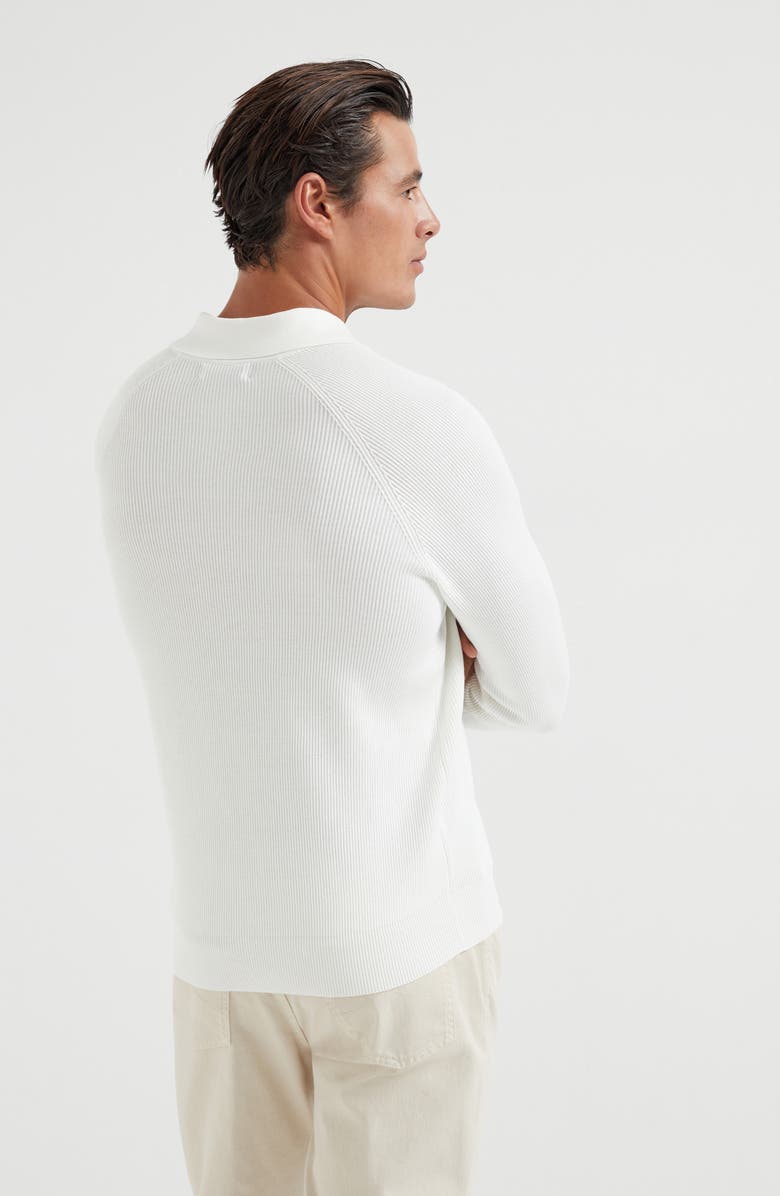 Brunello Cucinelli Polo-style sweater, Alternate, color, 