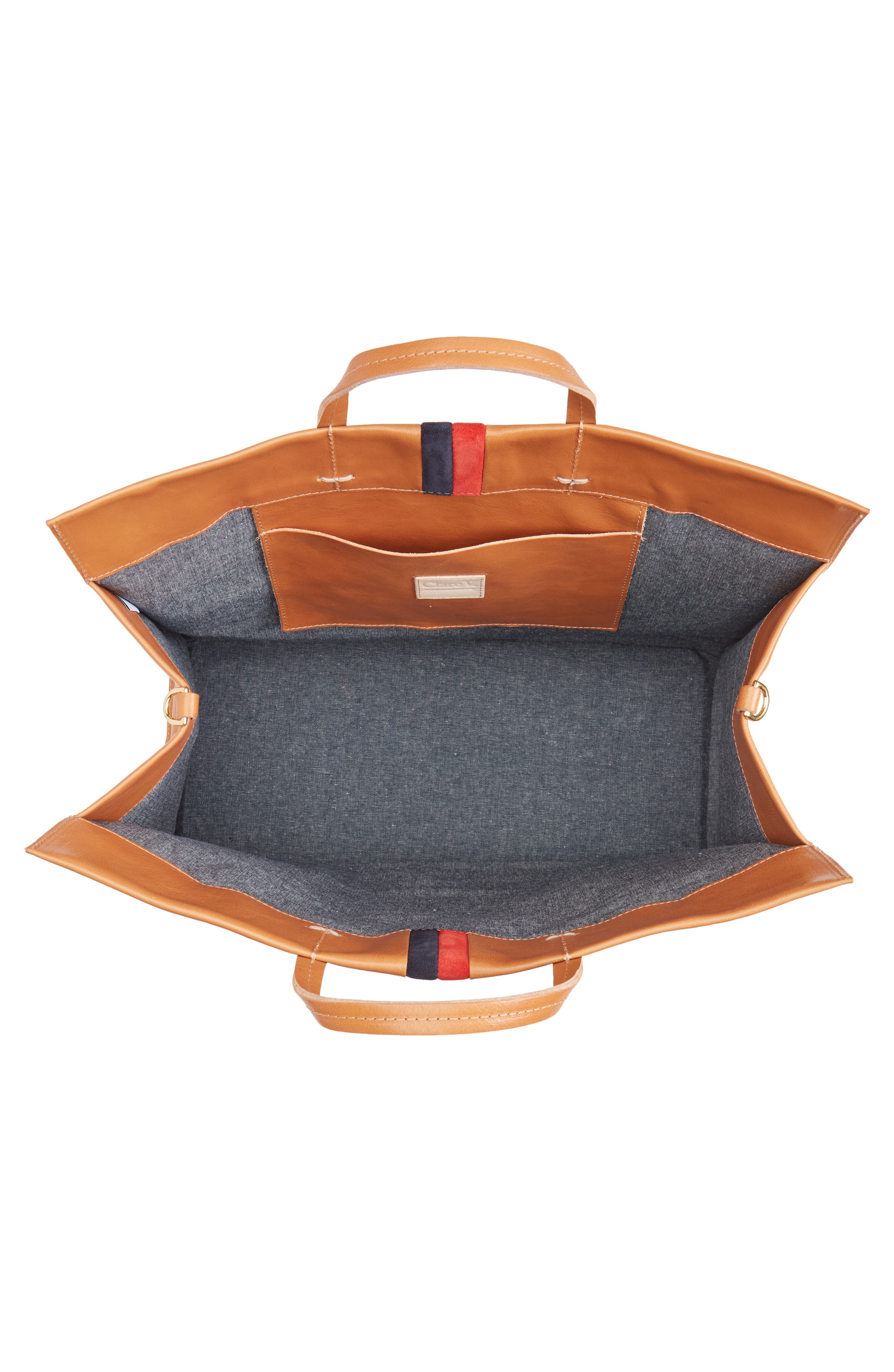 Clare V. Simple Leather Tote, Alternate, color, 