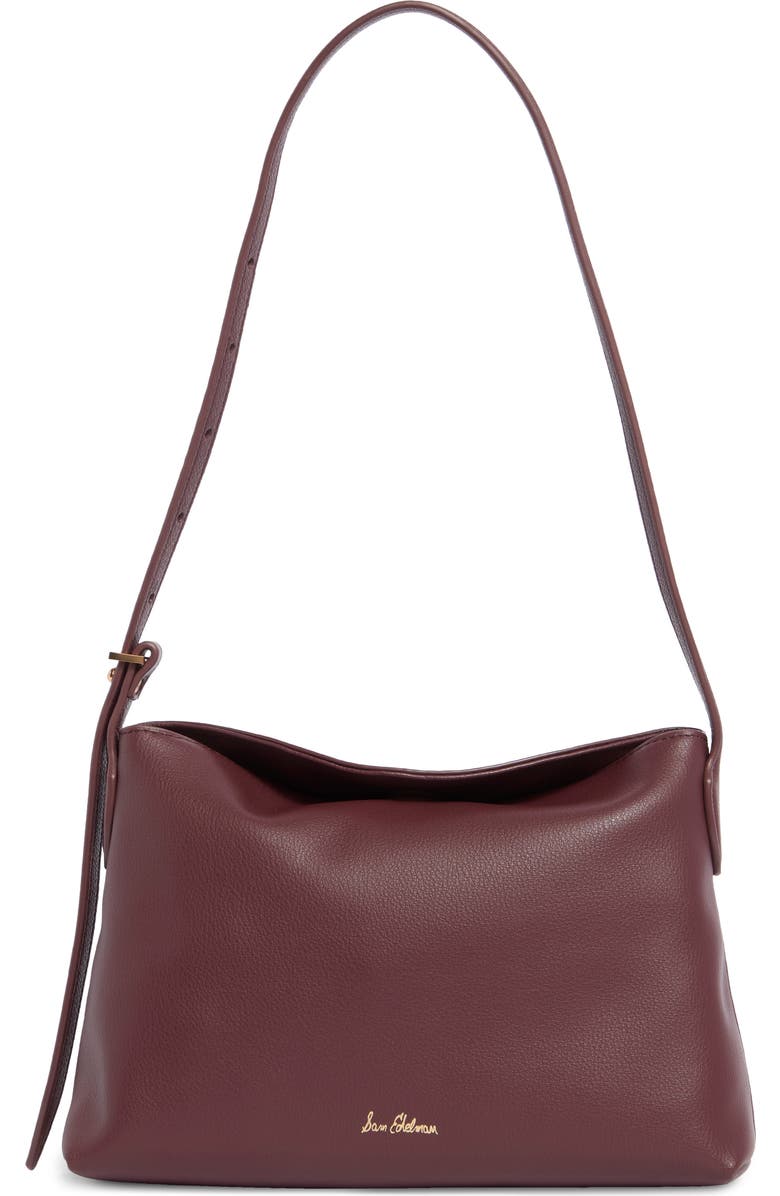 Sam Edelman Harlyn Small Shoulder Bag, Main, color, Dark Red