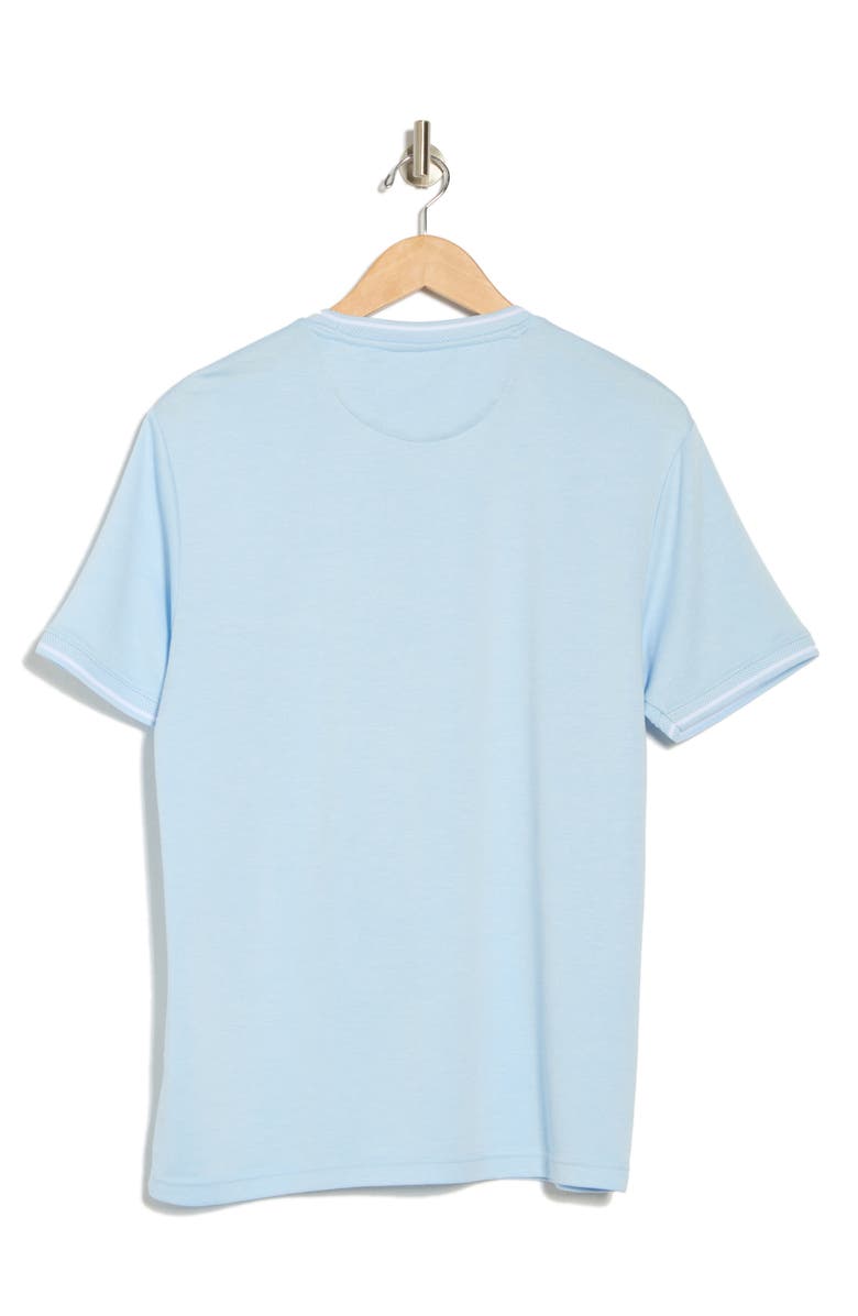 Cactus Man Dressy Textured Crewneck T-Shirt, Alternate, color, Blue