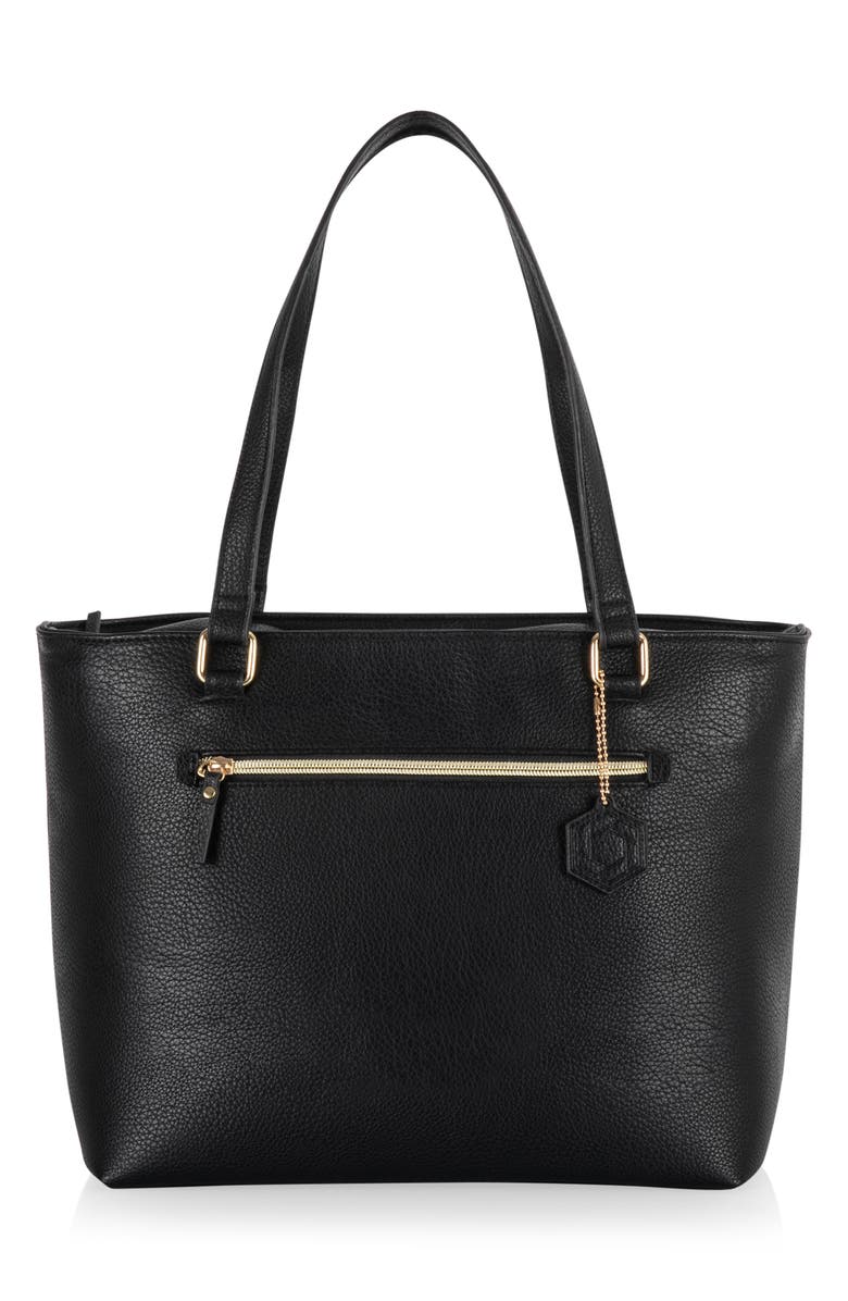 Picnic Time Uptown Cooler Tote, Main, color, Black