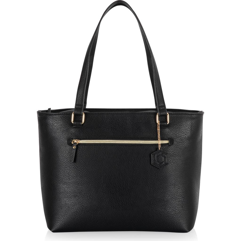 Picnic Time Uptown Cooler Tote In Black