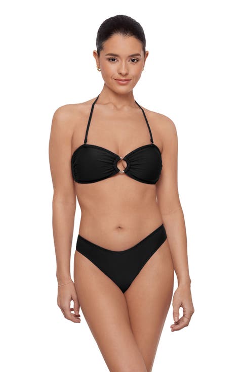 Ring Front Bandeau Bikini Set