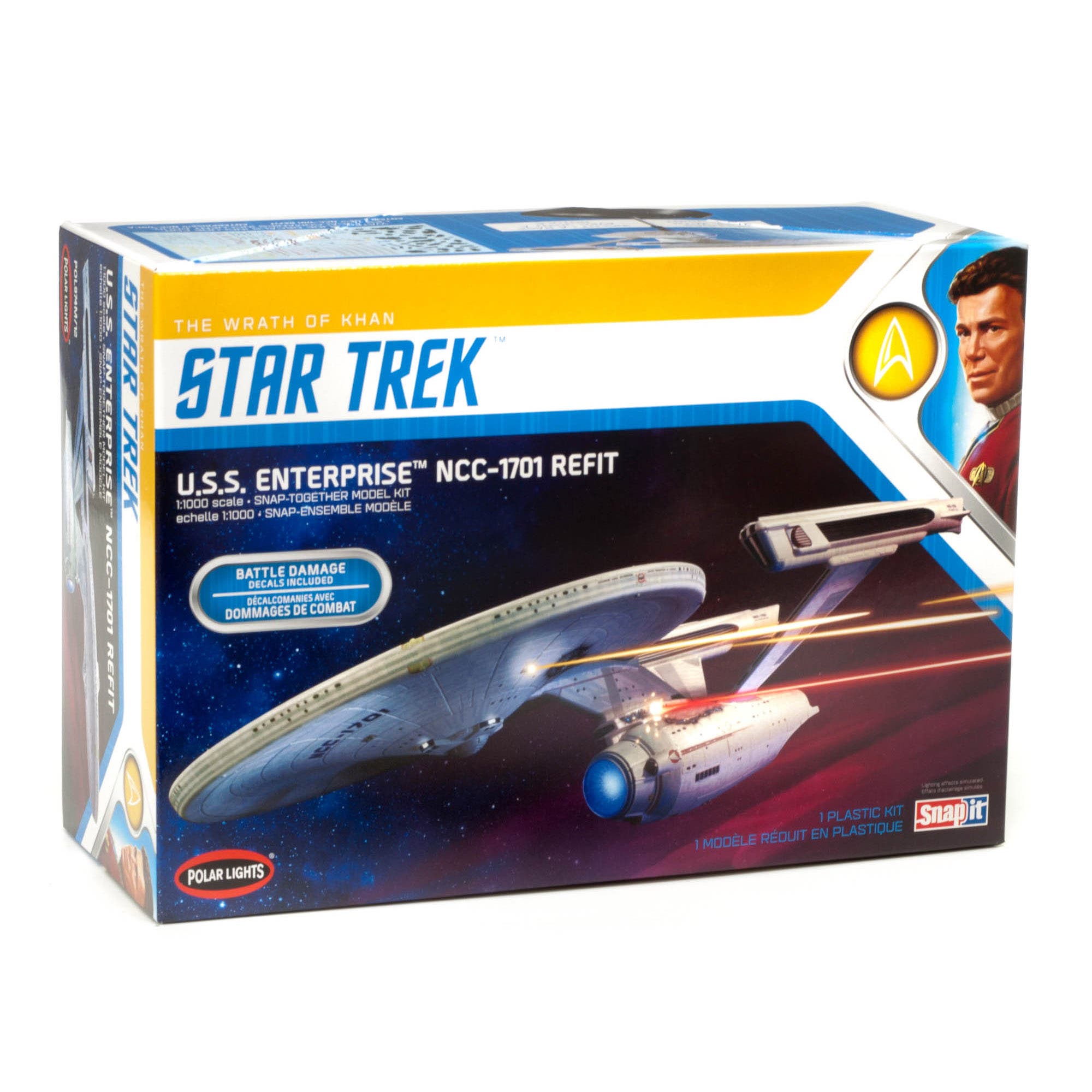 Polar Lights XStar Trek U.S.S. Enterprise Refit Wrath of Khan Edition in Multicolored 