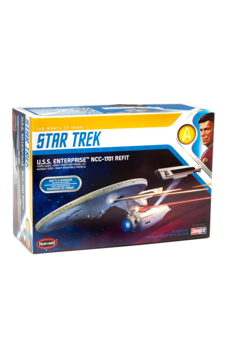 Polar Lights XStar Trek U.S.S. Enterprise Refit Wrath of Khan Edition, Main, color, Multicolored