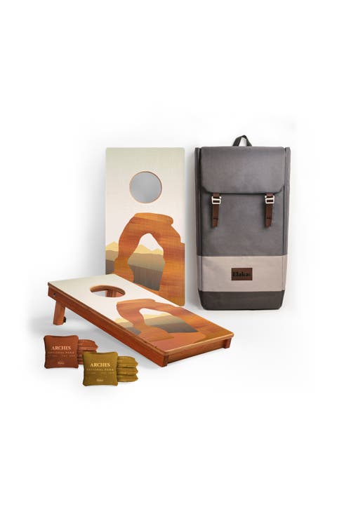 1ft x 2ft Mahogany Pathfinder Cornhole Board Set